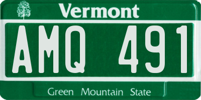 VT license plate AMQ491