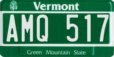 VT license plate AMQ517