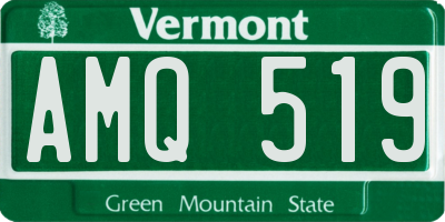 VT license plate AMQ519
