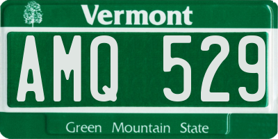 VT license plate AMQ529