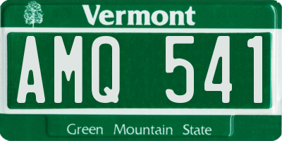 VT license plate AMQ541