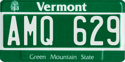 VT license plate AMQ629