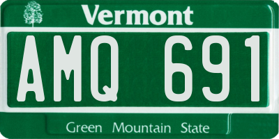 VT license plate AMQ691