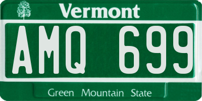 VT license plate AMQ699