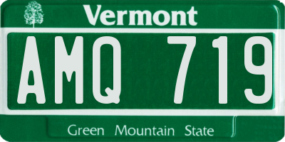 VT license plate AMQ719