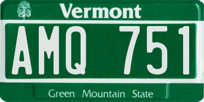 VT license plate AMQ751