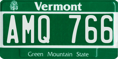 VT license plate AMQ766