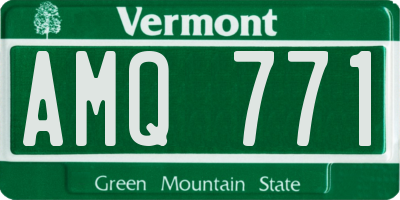 VT license plate AMQ771