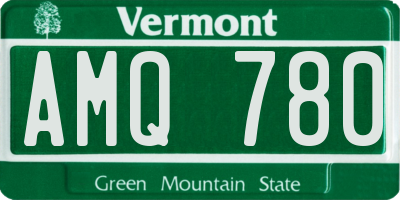 VT license plate AMQ780