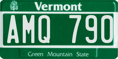 VT license plate AMQ790
