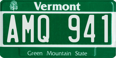 VT license plate AMQ941