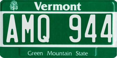 VT license plate AMQ944