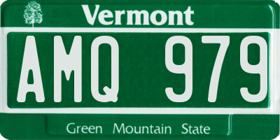 VT license plate AMQ979