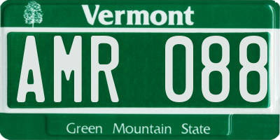 VT license plate AMR088