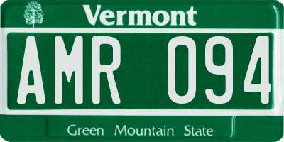 VT license plate AMR094