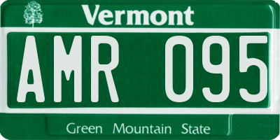 VT license plate AMR095