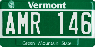 VT license plate AMR146