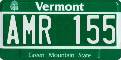 VT license plate AMR155