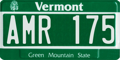 VT license plate AMR175