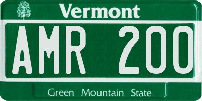 VT license plate AMR200