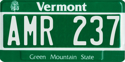 VT license plate AMR237