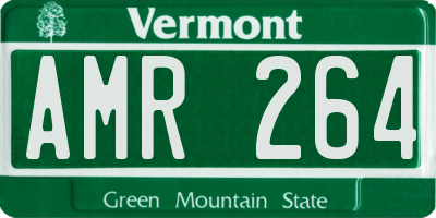 VT license plate AMR264