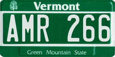 VT license plate AMR266