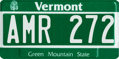 VT license plate AMR272