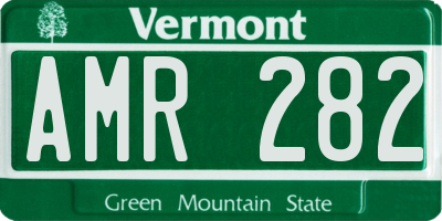 VT license plate AMR282