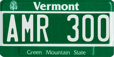 VT license plate AMR300