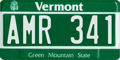 VT license plate AMR341