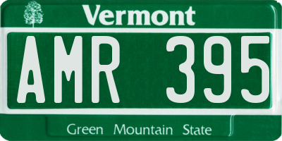 VT license plate AMR395