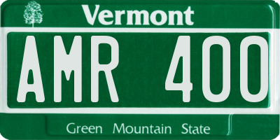 VT license plate AMR400