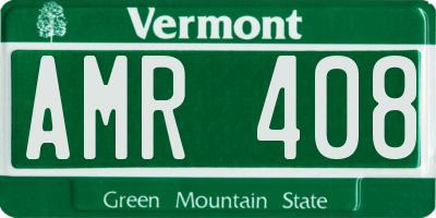VT license plate AMR408