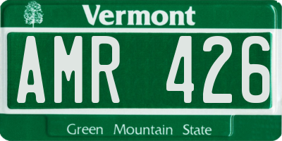VT license plate AMR426