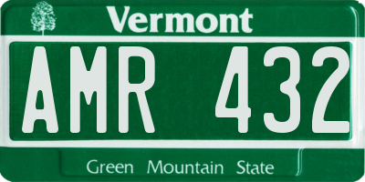 VT license plate AMR432