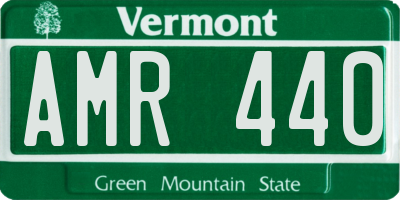 VT license plate AMR440