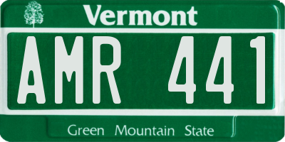 VT license plate AMR441