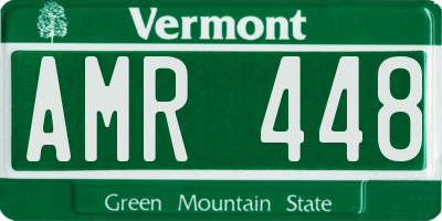 VT license plate AMR448