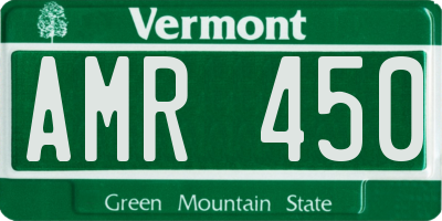 VT license plate AMR450