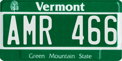 VT license plate AMR466