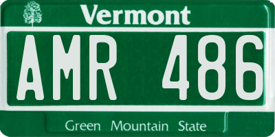 VT license plate AMR486
