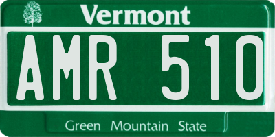 VT license plate AMR510