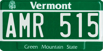 VT license plate AMR515
