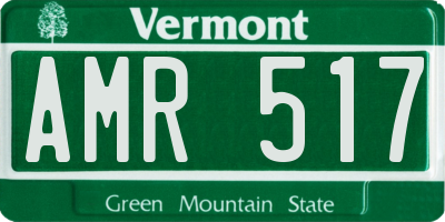 VT license plate AMR517
