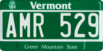 VT license plate AMR529