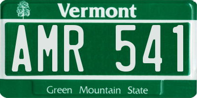 VT license plate AMR541