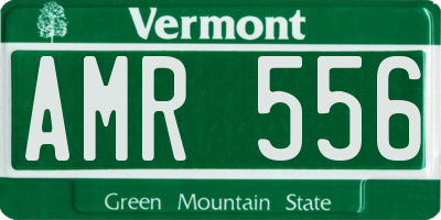 VT license plate AMR556