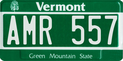 VT license plate AMR557