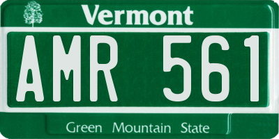 VT license plate AMR561